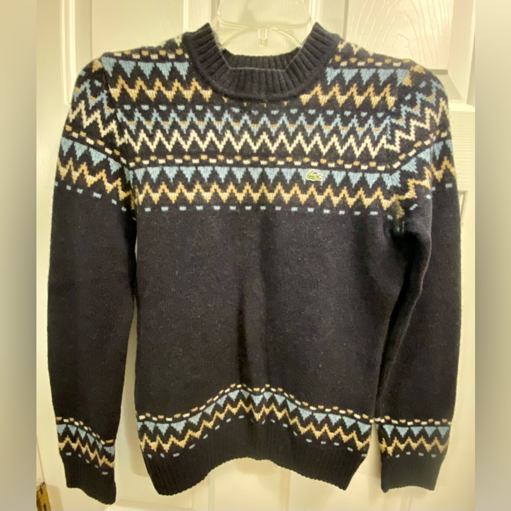 LACOSTE WOMANS SIZE SMALL WOOL SWEATER